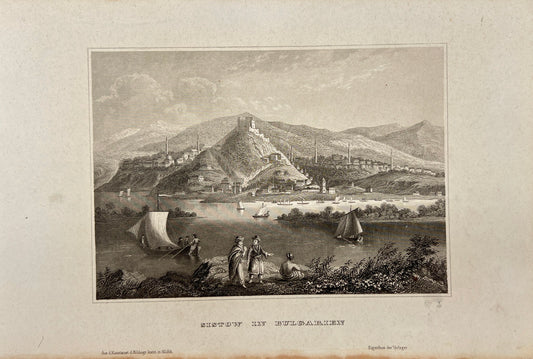 Original Antique Engraving - Karl Reiss - Sistov in Bulgaria - German - C2