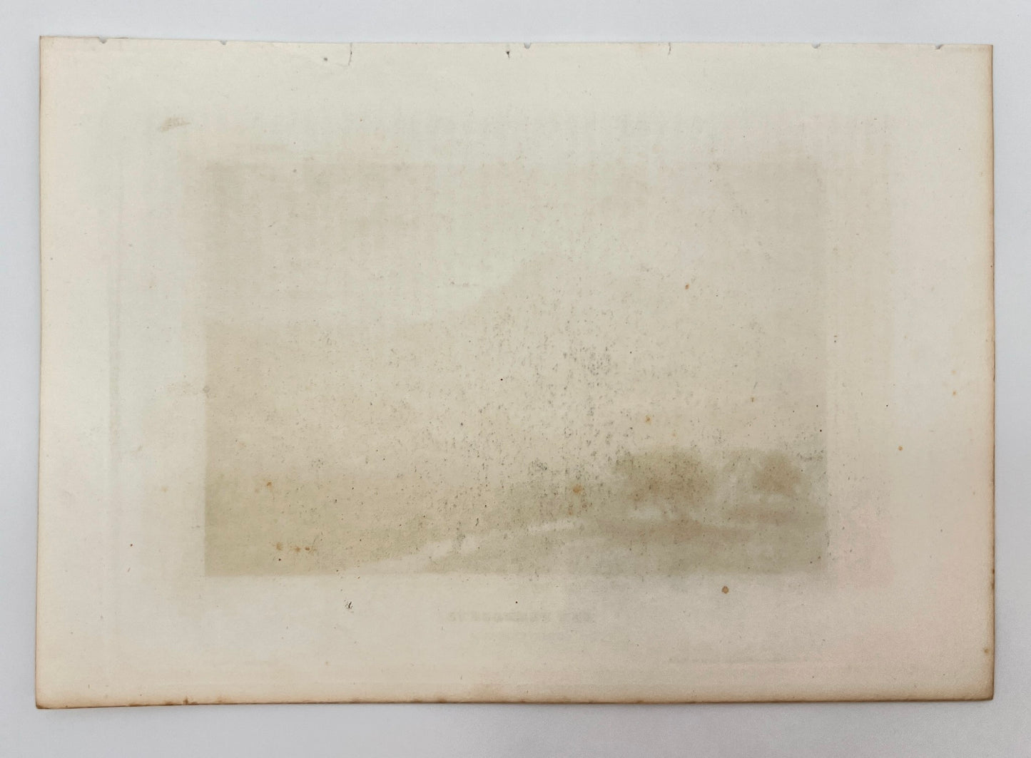 Antique Engraving - Karl Reiss - View of the city of Parnassus - Greece - E5