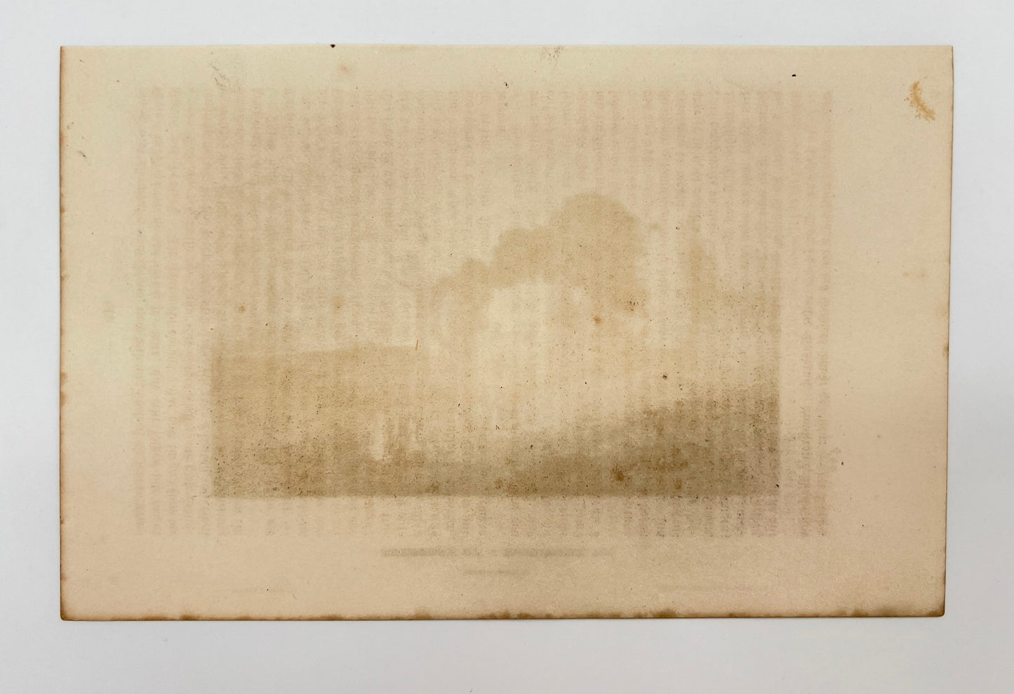 Antique Engraving - Karl Reiss - Hermitage of J. J. Rousseau in Montmorency - E5