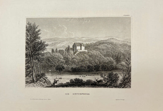 Original Antique Engraving - Karl Reiss - The Bettenburg - Germany - E5