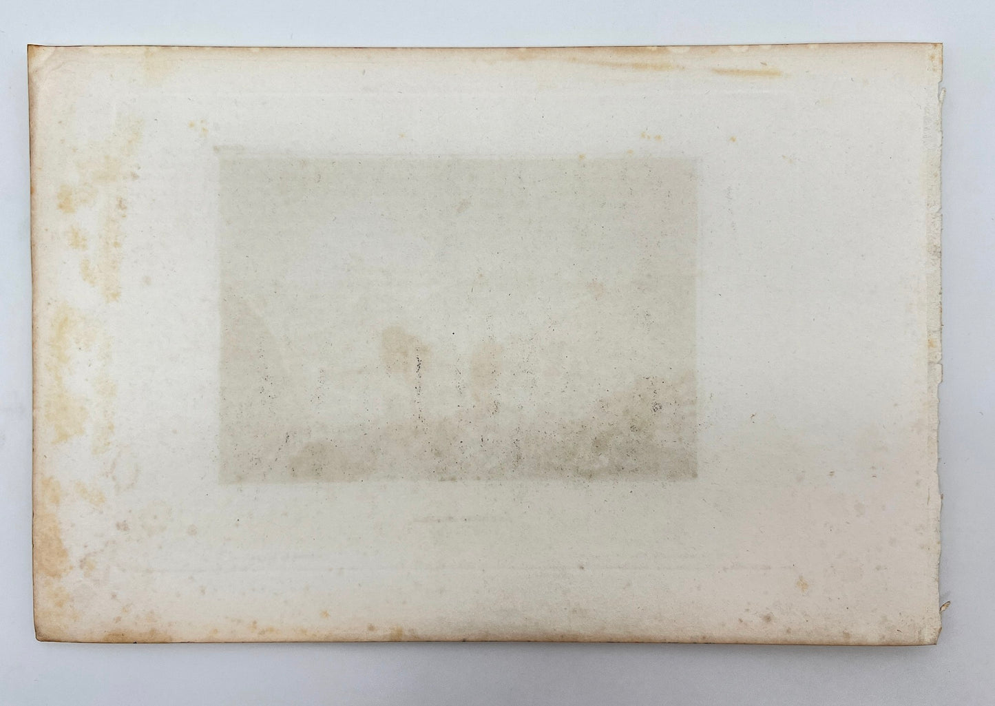 Original Antique Engraving - Karl Reiss - View of Mount Moriah - E5