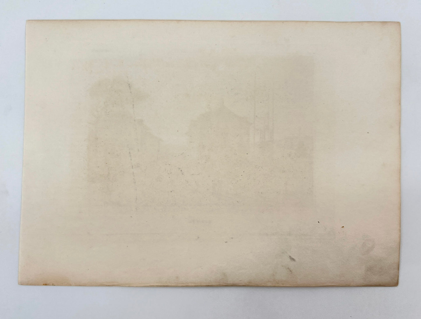 Original Antique Engraving - Karl Reiss - Hofwil Castle - Switzerland - E5