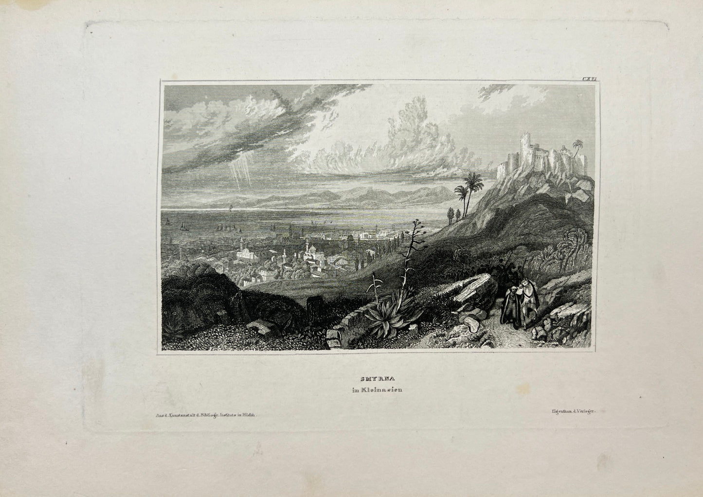 Original Antique Engraving - Karl Reiss - Smyrna in Asia Minor - E5