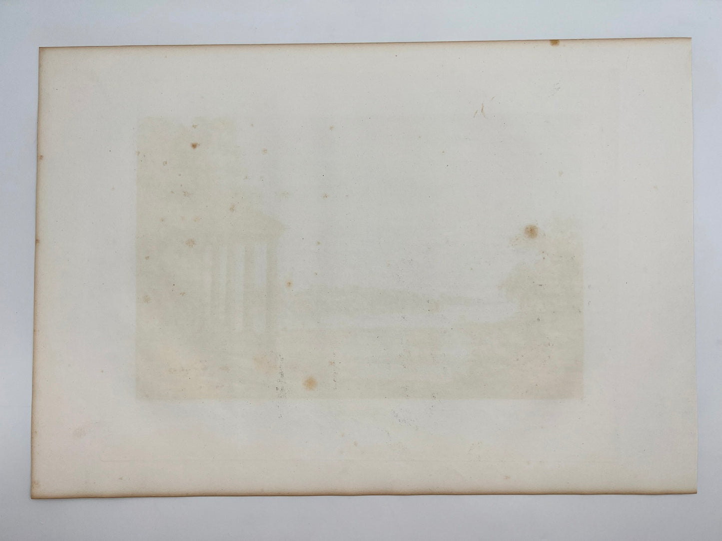 Antique Engraving - Ulrik Thersner - View of Signhildsberg in Sweden - E3