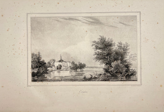 Original Antique Engraving - Ulrik Thersner - Fordna och närvarande Sverige - E3