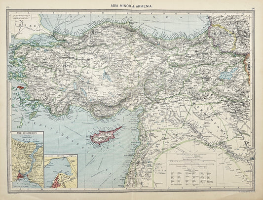 Original Antique Map - Alfred Harmsworth - Asia Minor and Armenia - Armenia - G3