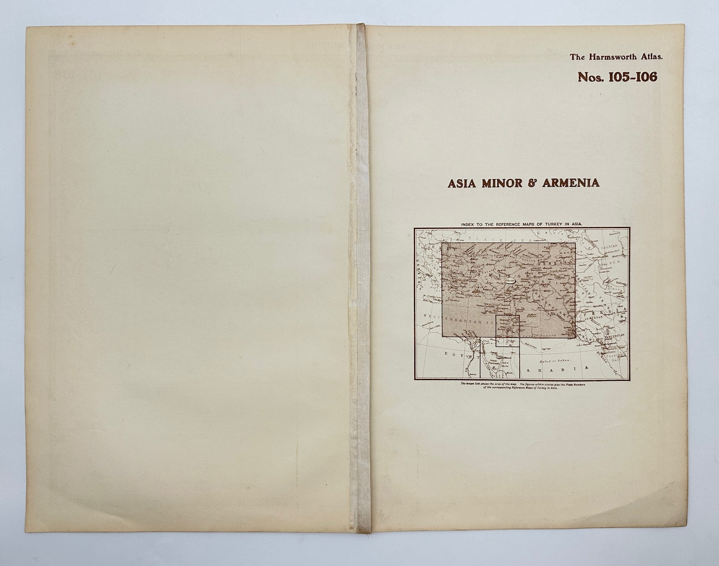 Original Antique Map - Alfred Harmsworth - Asia Minor and Armenia - Armenia - G3
