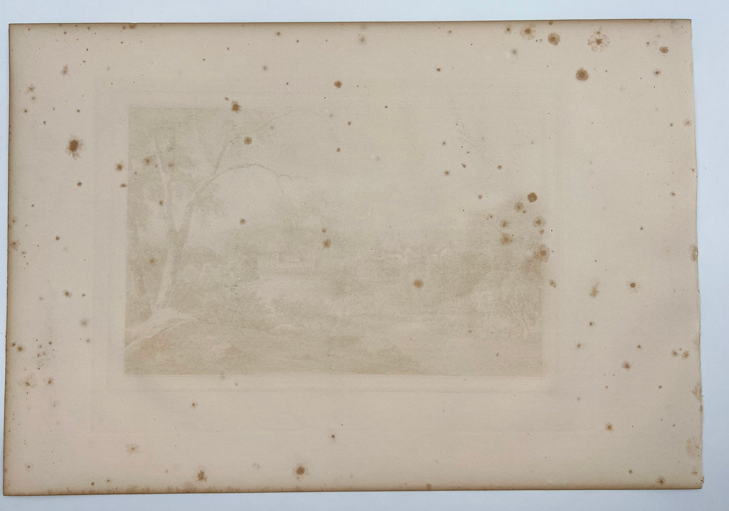 Original Antique Engraving - Ulrik Thersner - View of Elfstorp in Sweden - E3