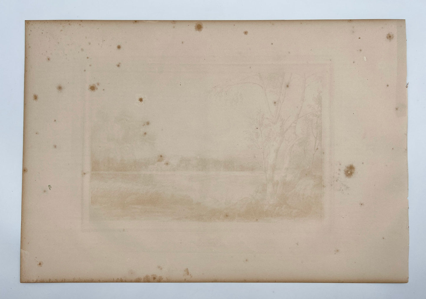 Antique Engraving - Ulrik Thersner - View of Esplunda Castle Sweden - E3