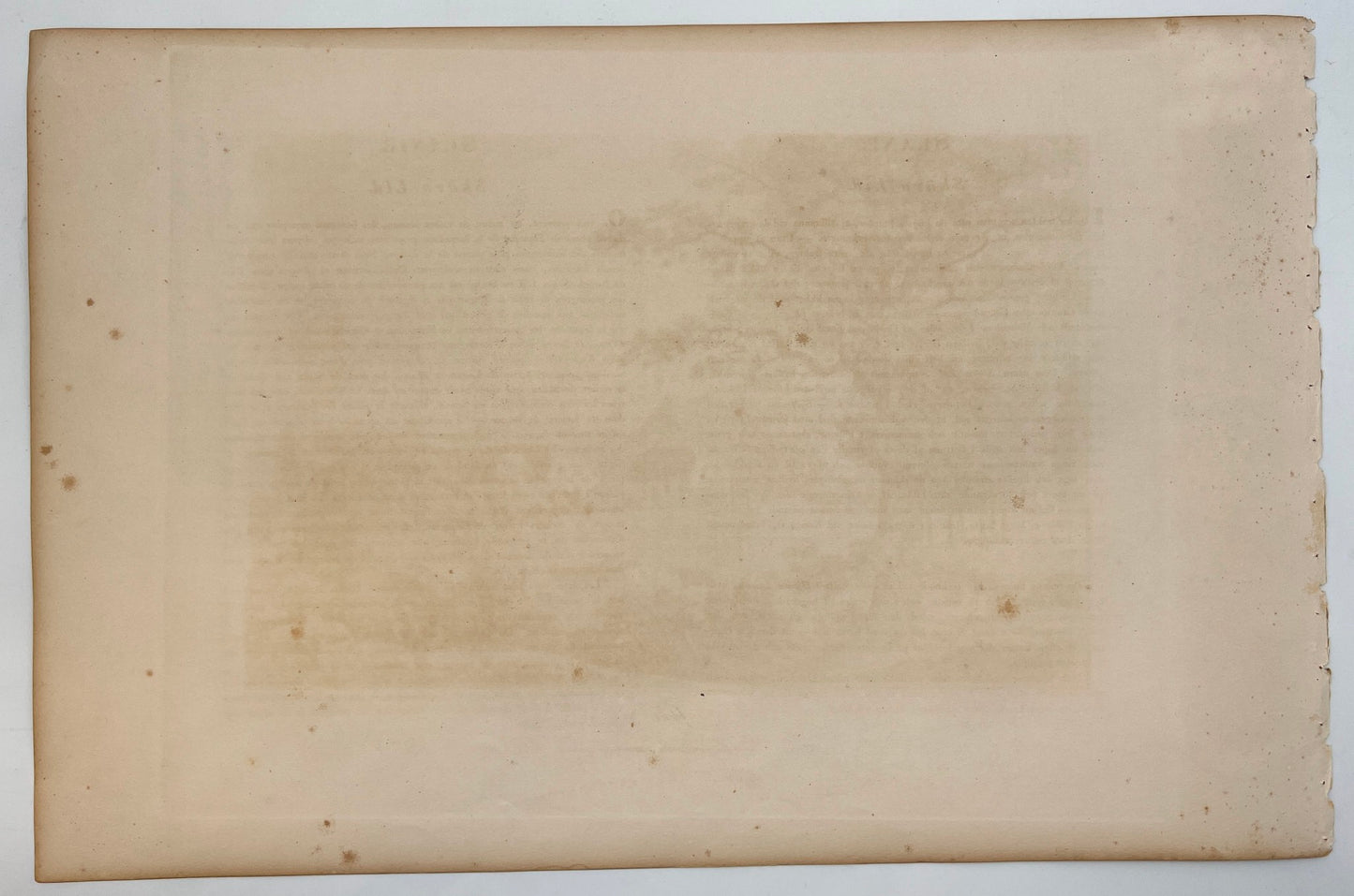 Original Antique Engraving - Ulrik Thersner - View of Norra Stro in Sweden - E3