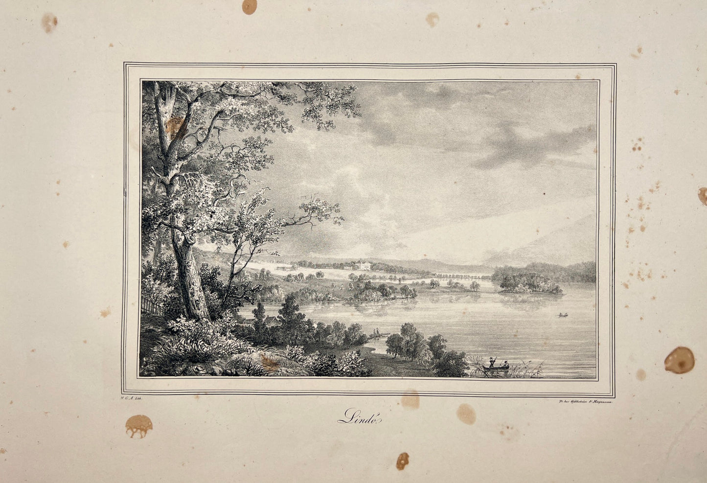 Original Antique Engraving - Ulrik Thersner - View of Norrkoping in Sweden - E3