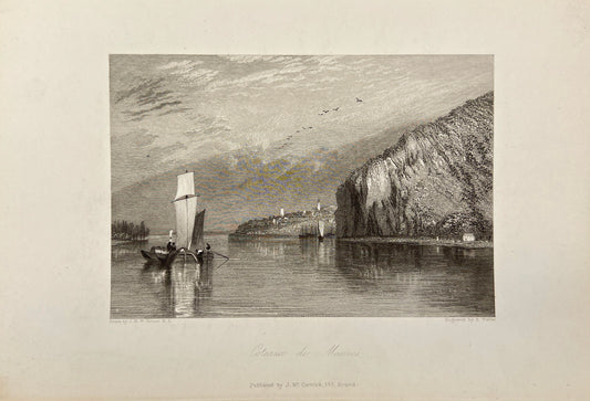 Original Antique Print - Robert Wallis - Wanderings by the Loire in France - E5