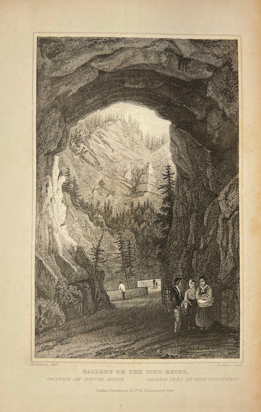 Antique Engraving - Tombleson & Co - Gallery on the Hind Rhine - Germany - E5