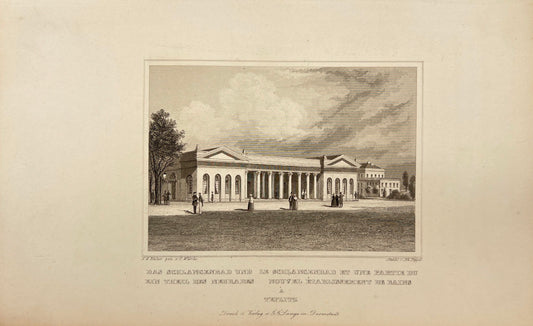 Antique Print - Meyer - Partial view, snake bath and part of the new bath - E5