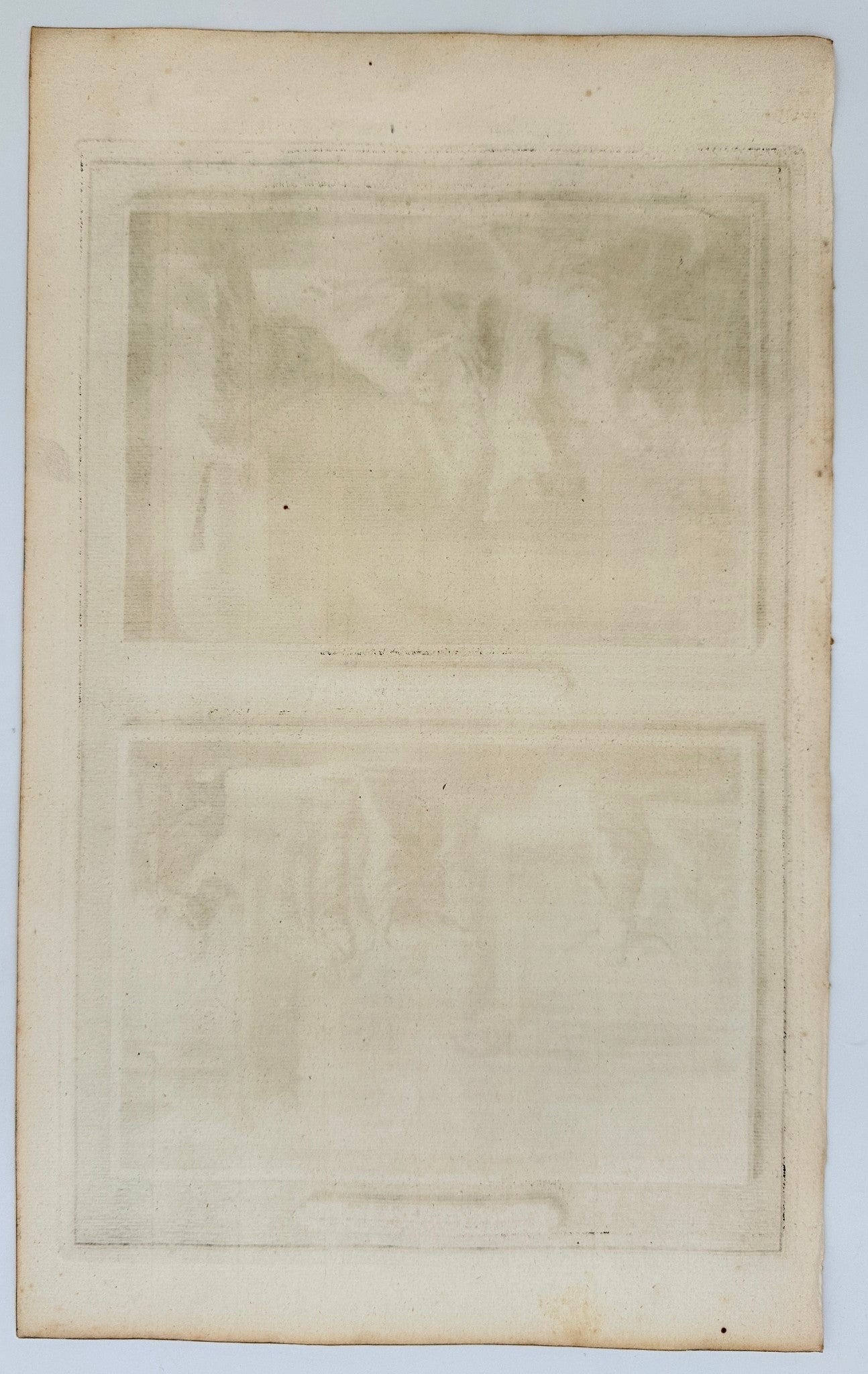 Antique Print - Paul Healed a Possessed Woman & The Conversion - F5