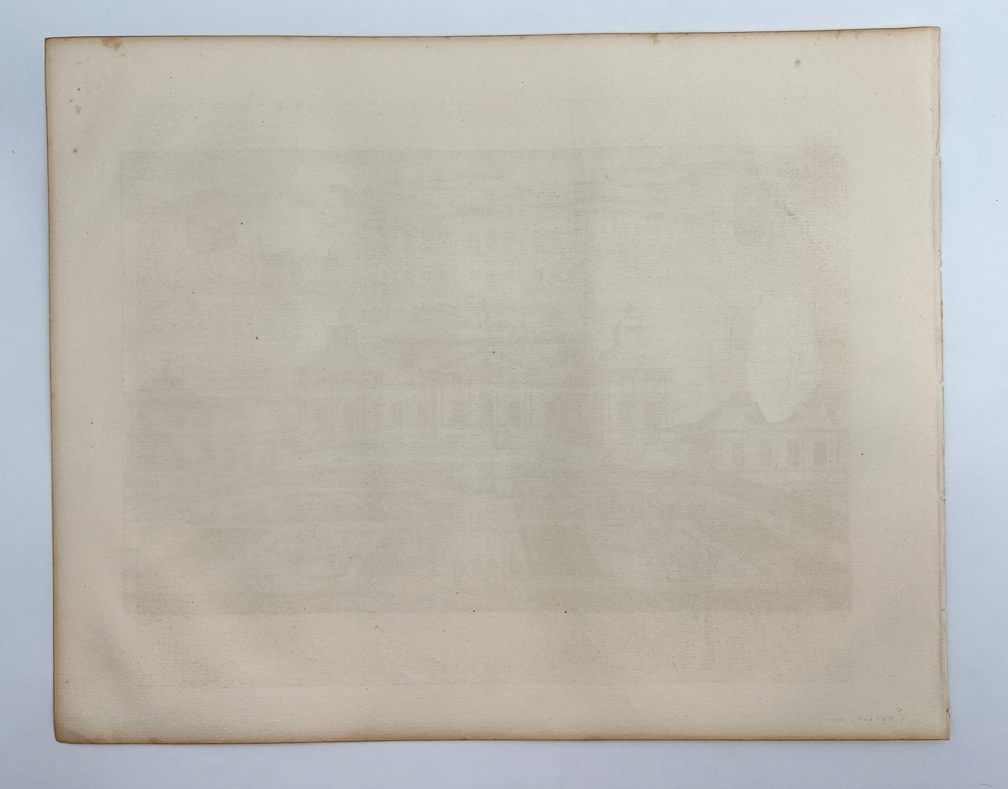 Antique Lithograph - Erik Dahlberg - View of Allonö Castle - Sweden - E1