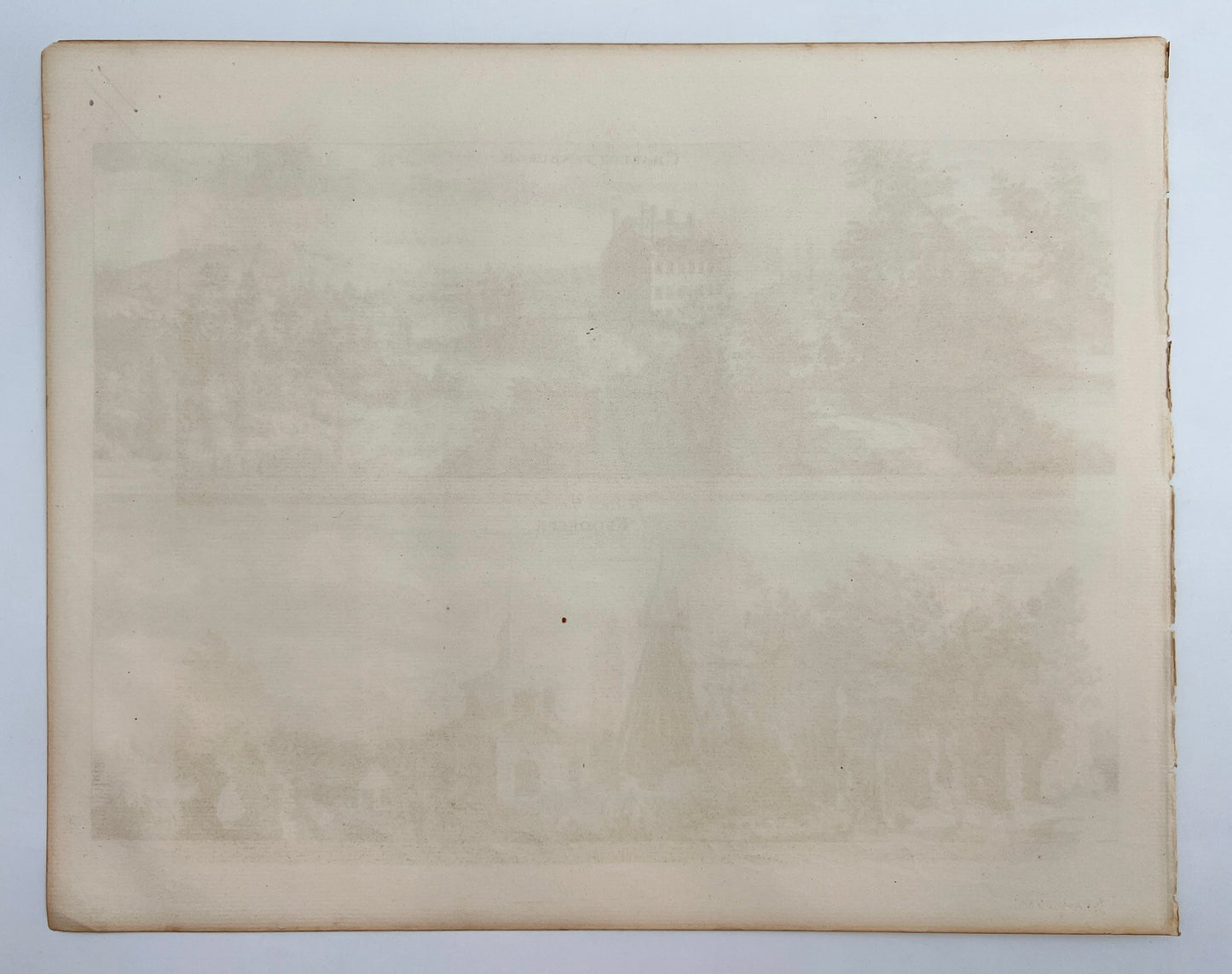 Antique Print - Erik Dahlberg - View of Charlottenborg Krokek's Monastery - E1