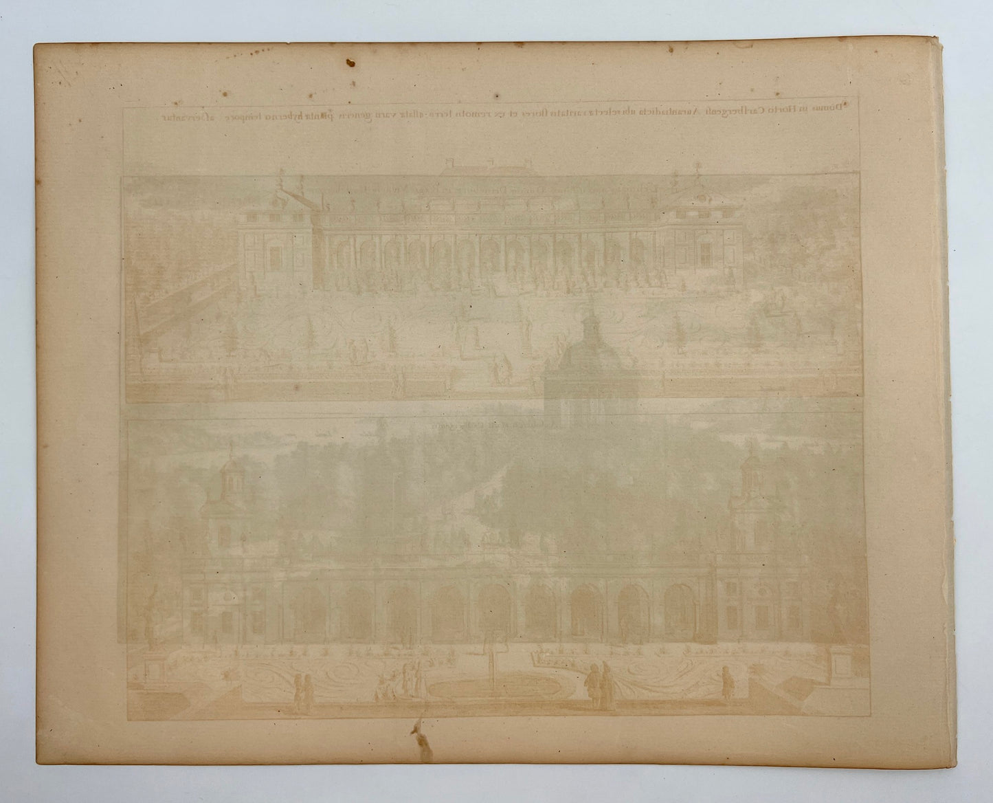 Original Antique Print - Erik Dahlberg - View of Karlberg Castle in Sweden - E1