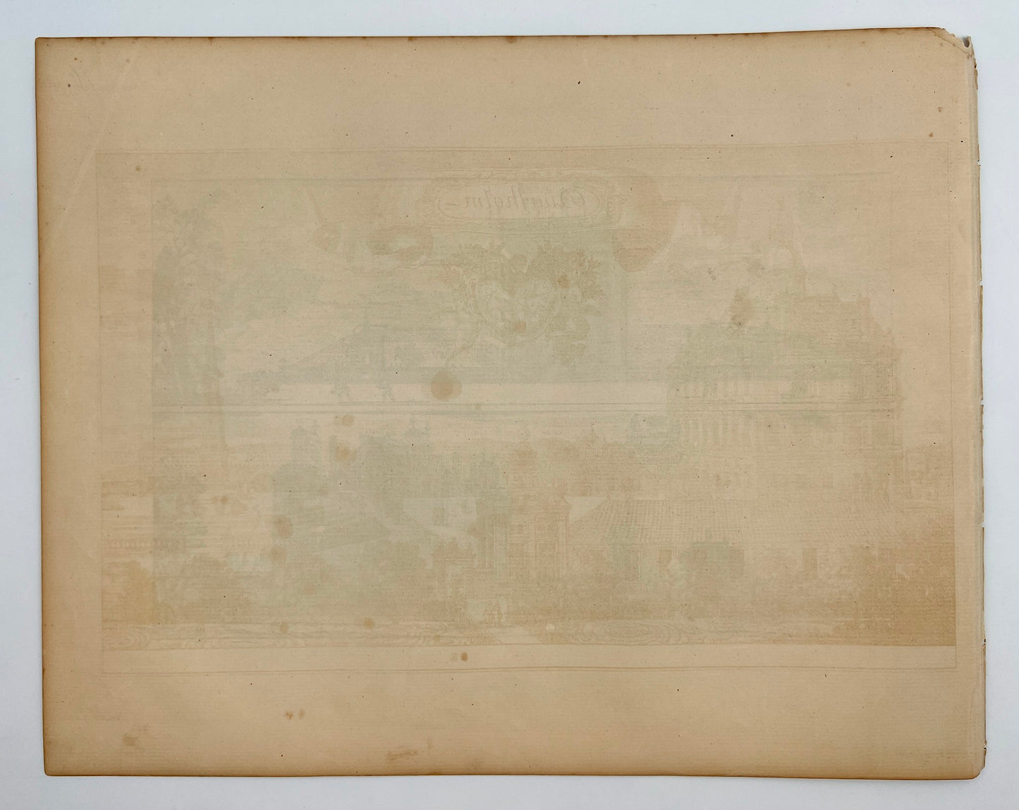 Original Antique Print - Erik Dahlberg - View of Bogesunds Castle - Sweden - E1