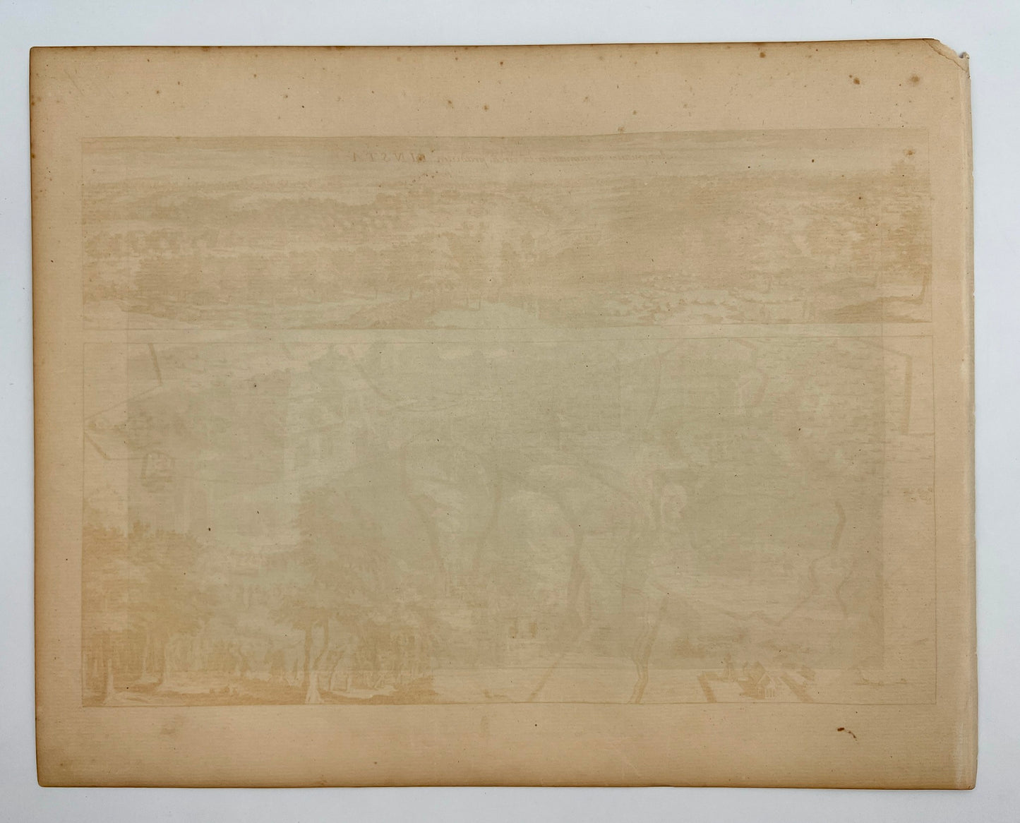 Original Antique Print - Erik Dahlberg - View of Finsta in Sweden - E1