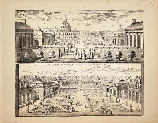 Antique Print - Erik Dahlberg - View of Russersberg Castle in Stockholm - E1