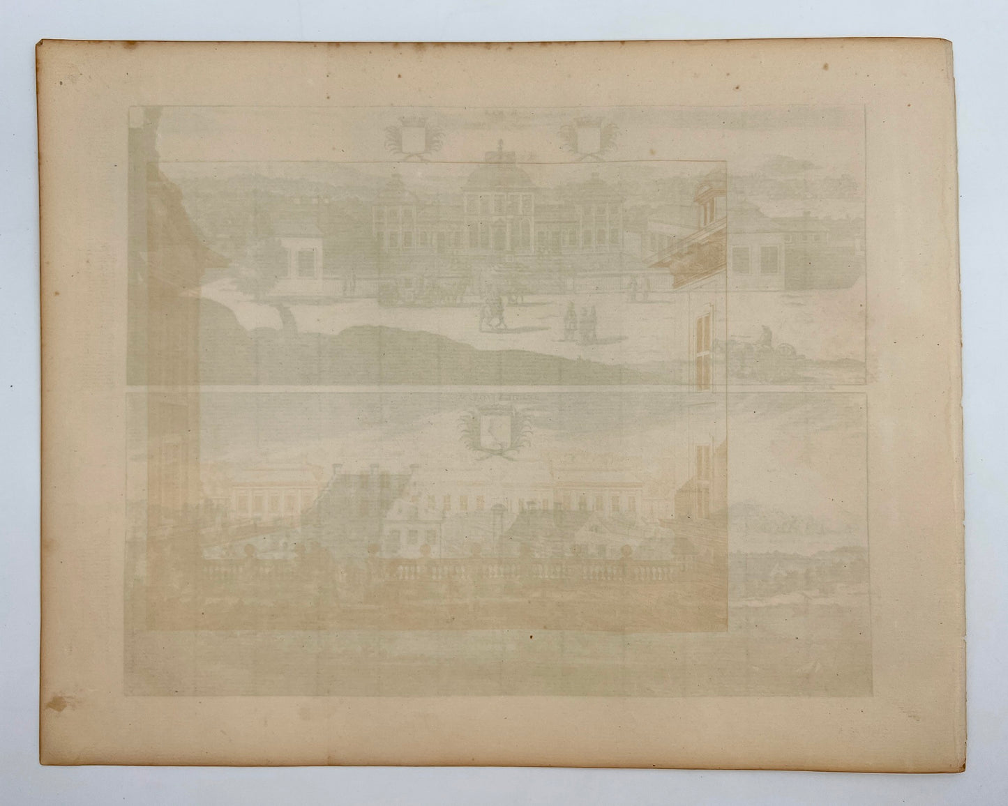 Antique Print - Erik Dahlberg - View of Schloss Skånelaholm in Stockholm - E1