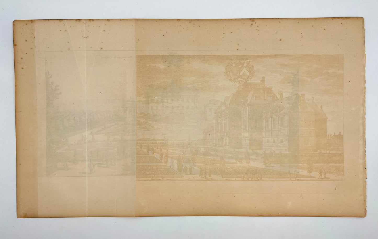 Antique Print - Erik Dahlberg - View of View of Lake Castle in Sätuna - E1