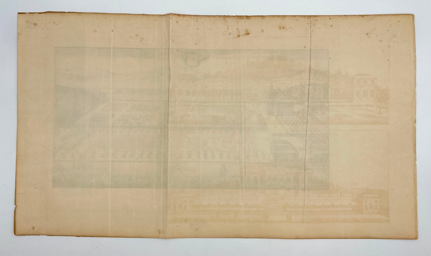 Original Antique Print - Erik Dahlberg - View of Stavsund Castle in Sweden - E1