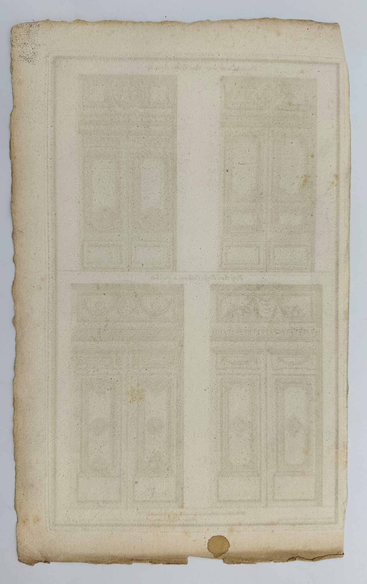 Antique Print - Jean-Francois de Neufforge - Development for Doors - France - F3