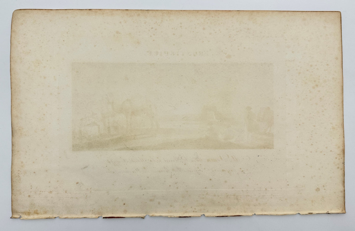 Original Antique Engraving - Dominique Vivant Denon - People With Camels - F3