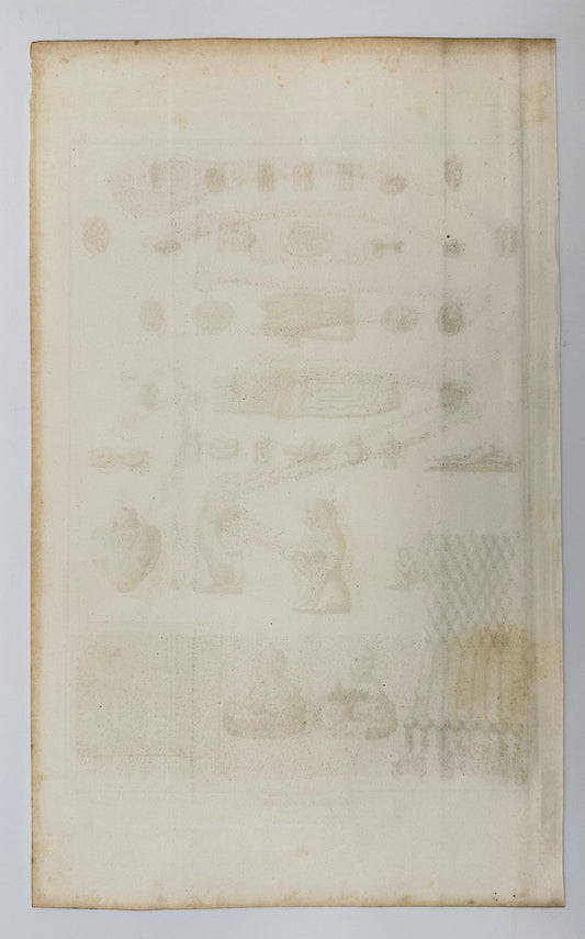 Original Antique Engraving - Dominique Vivant Denon - Egyptian Antiquities - F3