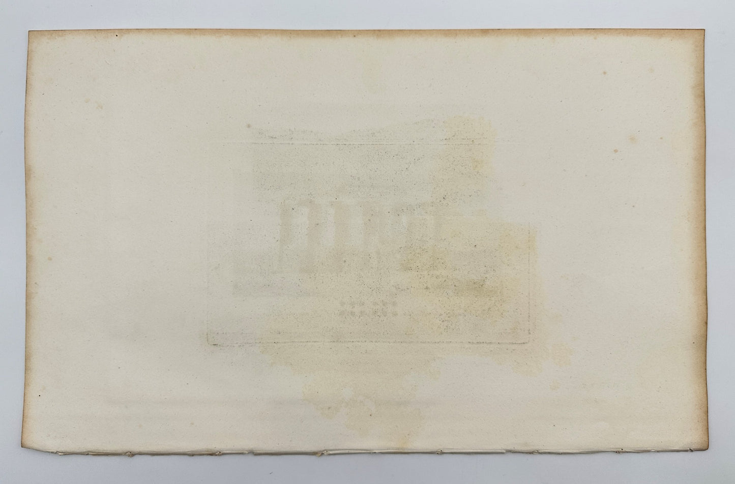 Antique Engraving - Dominique Vivant Denon - View of the Ruins - Egypt - F3