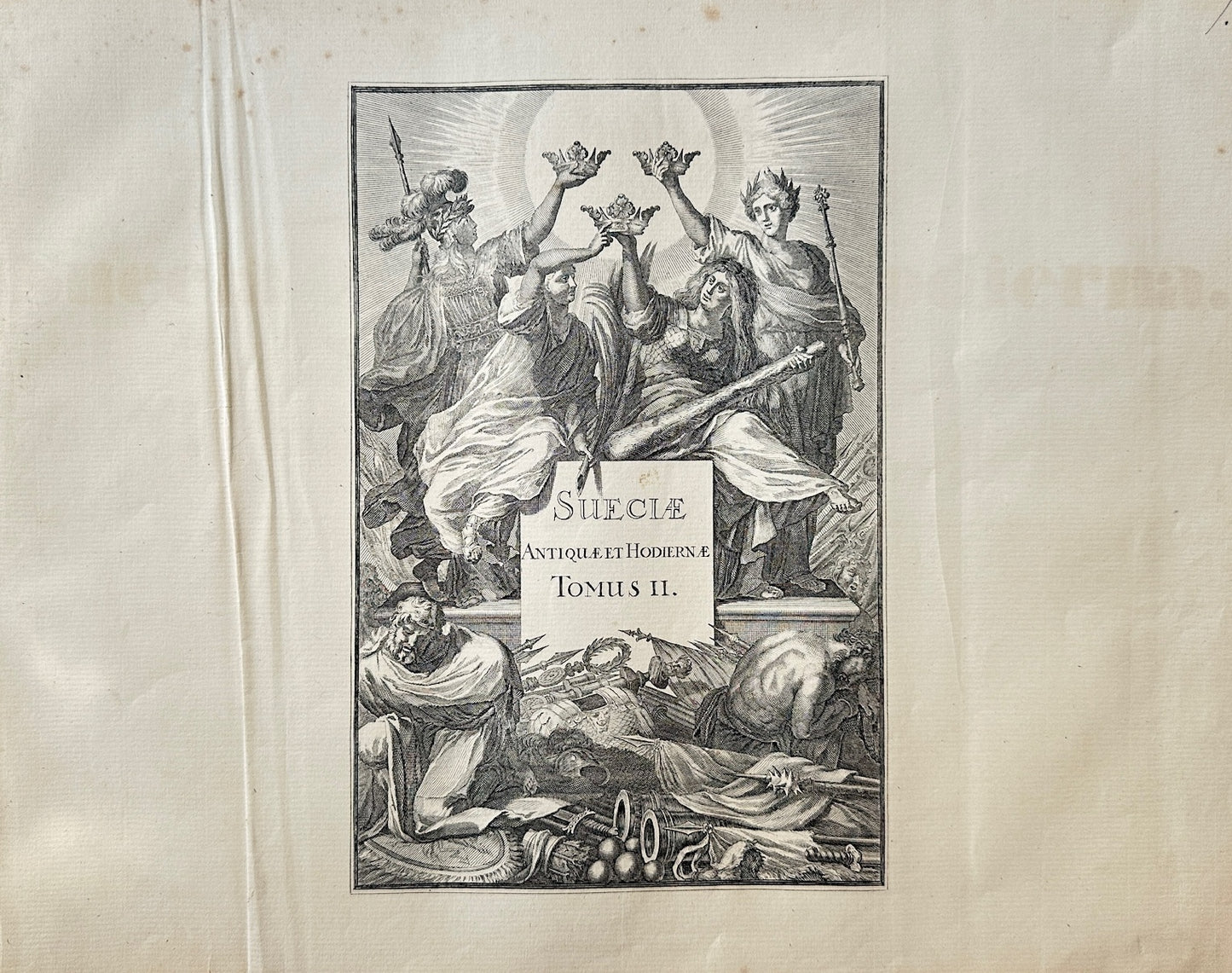 Antique Print - Erik Dahlberg - Ancient and Modern Sweden Volume II - E1