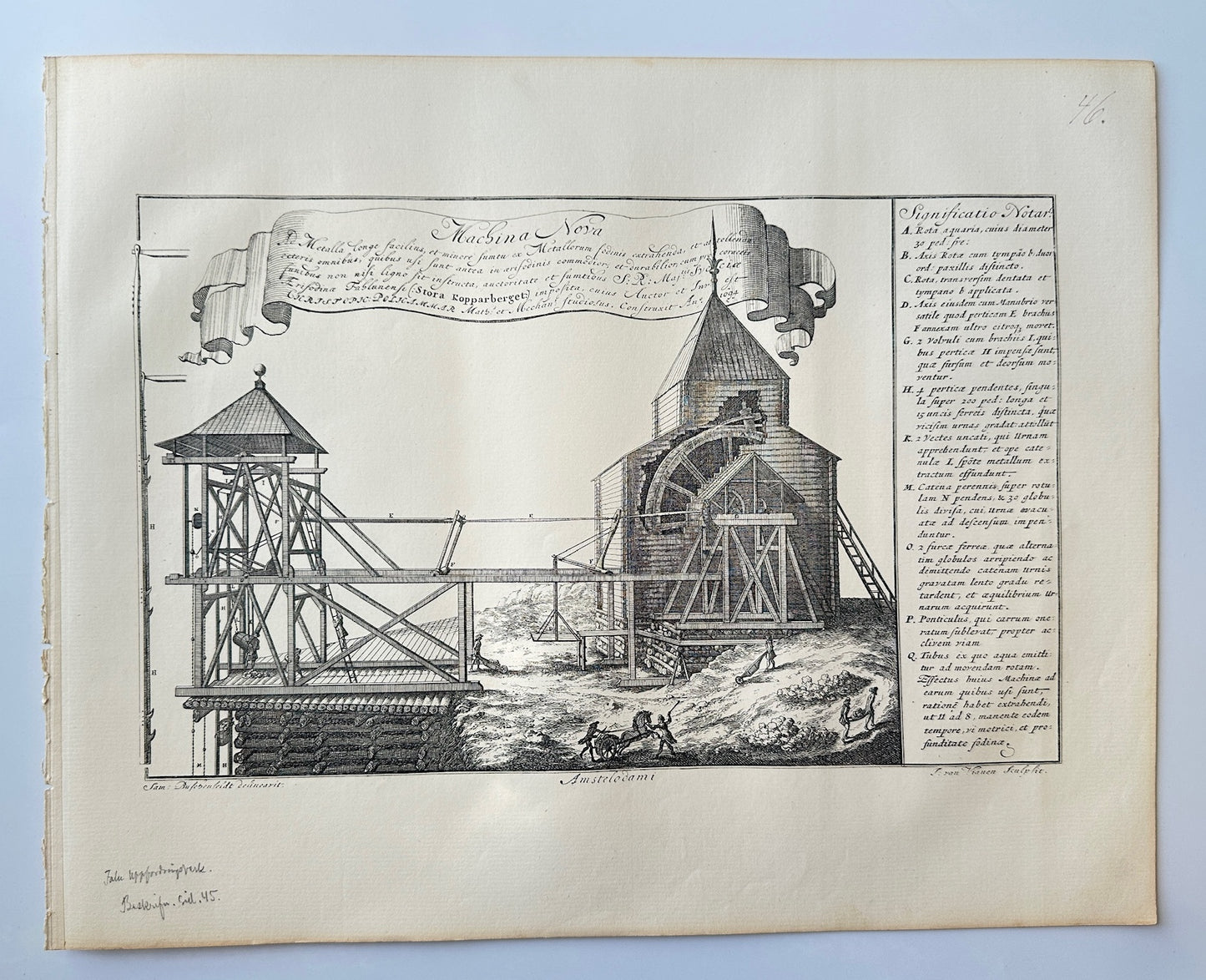 Antique Topographical - Erik Dahlberg - Polhem Machina Nova - Sweden - E1