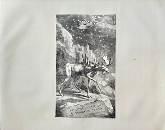 Antique Topographical - Erik Dahlberg - Insignia Counties - Western Bothnia - E1