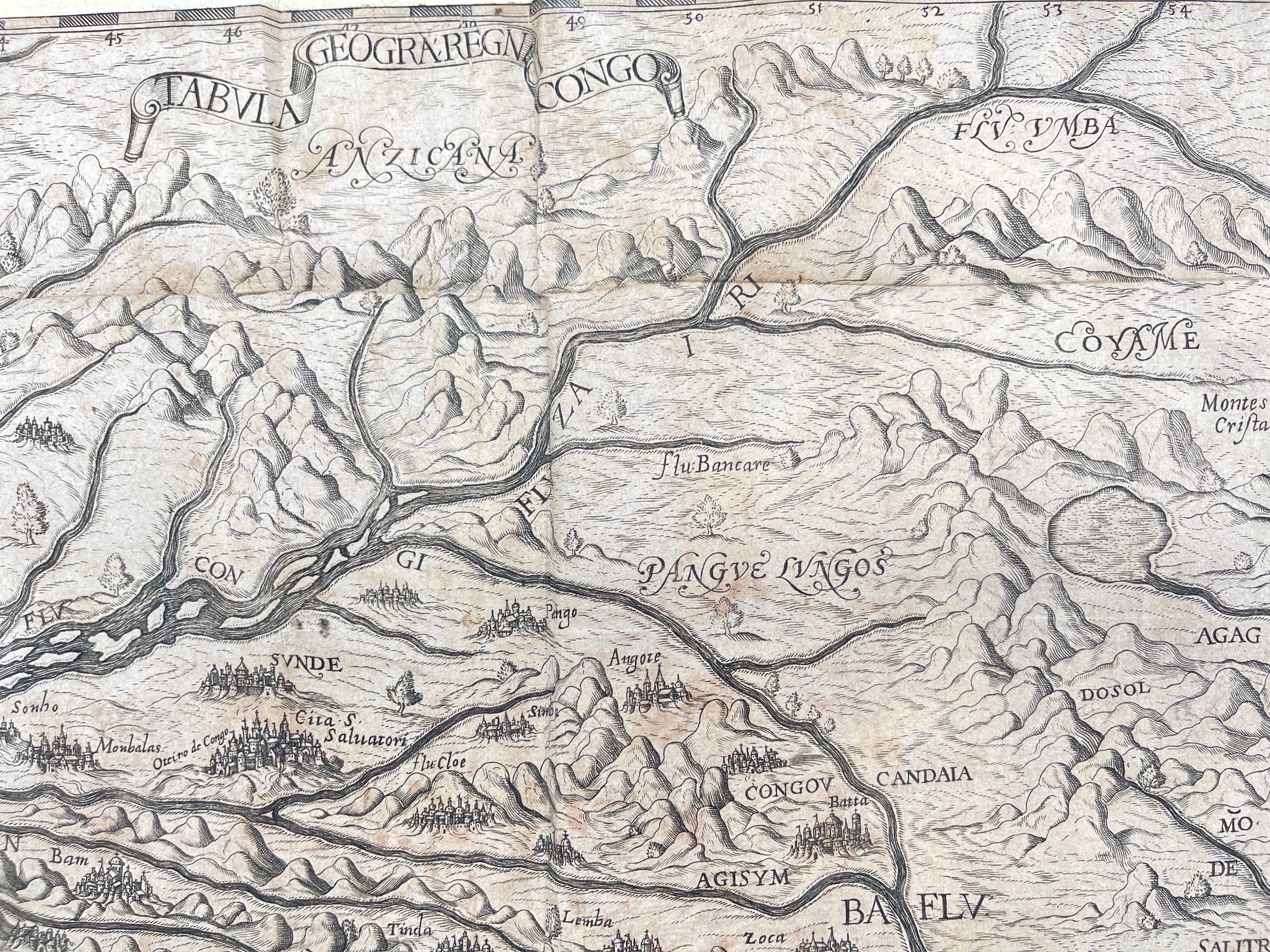 Antique Map Print - Theodor de Bry - Map Of Congo Durch Matthias Becker - Dahlströms Fine Art